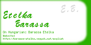 etelka barassa business card